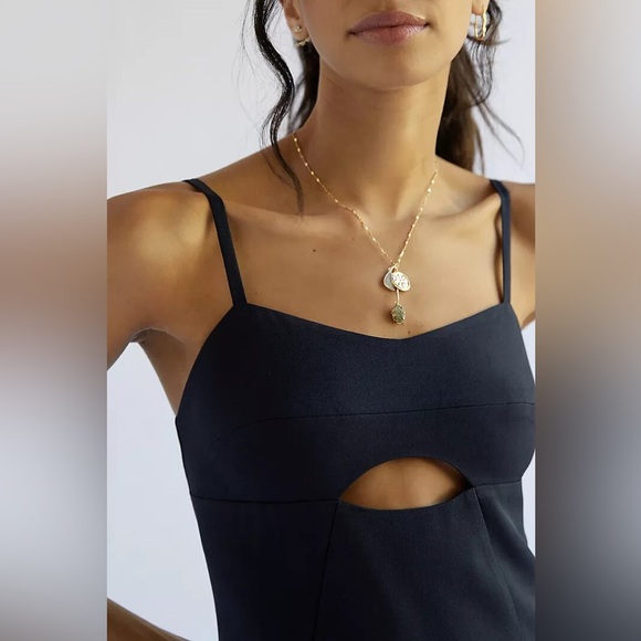 Anthropologie Mare Mare Navy Cut Out Shift Mini Dress NWT Size XL - Picture 10 of 10